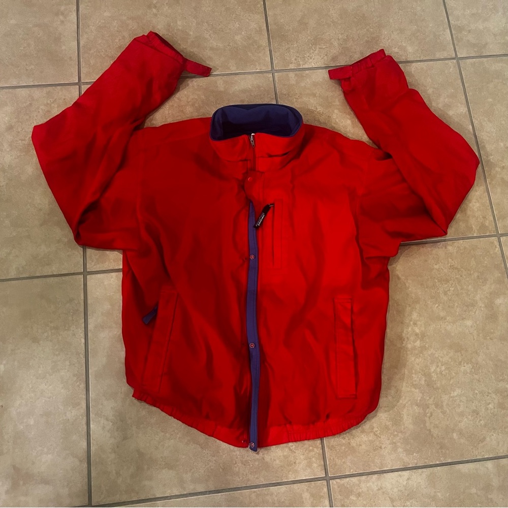 Vintage Patagonia Mesh Lined Windbreaker Jacket Men Size Large Red 90s